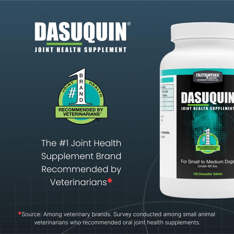 Nutramax Laboratories Nutramax Dasuquin for Small to Medium Dogs, Joint Health Supplement, Contains Glucosamine for Dogs, Plus Chondroitin, ASU and More, Supports Healthy Joints, Chewable Tablets, 150 Count - Image 3