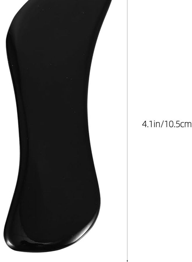 مجموعة ألواح كشط غوا شا من قرن الجاموس الأسود، مربعة الشكل وعلى شكل حرف S للعلاج بالتدليك - Image 3