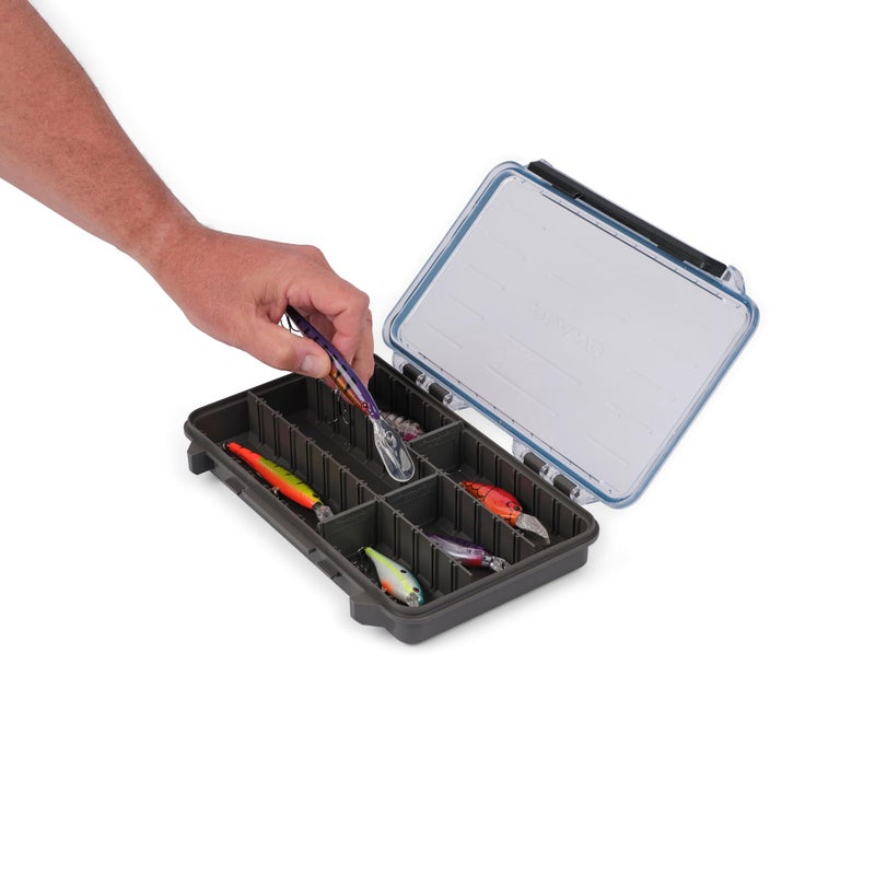 Plano StowAway 3600 Waterproof Stow Tackle Box, 4-Pack, IPX7 Waterproof Rating, with Rustricor, Single Latch Design, Transparent DuraView Lid, Storage for Fishing Bait, Lures and Gear - Image 4
