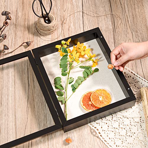 Califortree 8x10 Shadow Box Frame with Linen Back - Sturdy Memory Display Case of Flower, Pictures, Medals and More, Black - Image 3