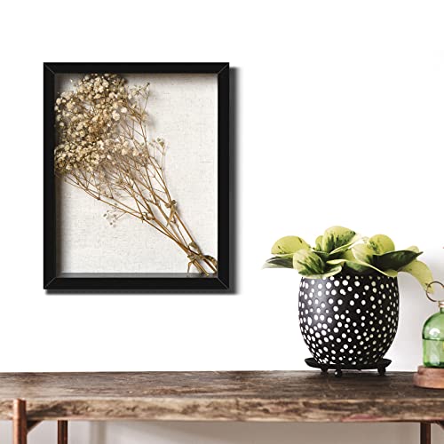 Califortree 8x10 Shadow Box Frame with Linen Back - Sturdy Memory Display Case of Flower, Pictures, Medals and More, Black - Image 5