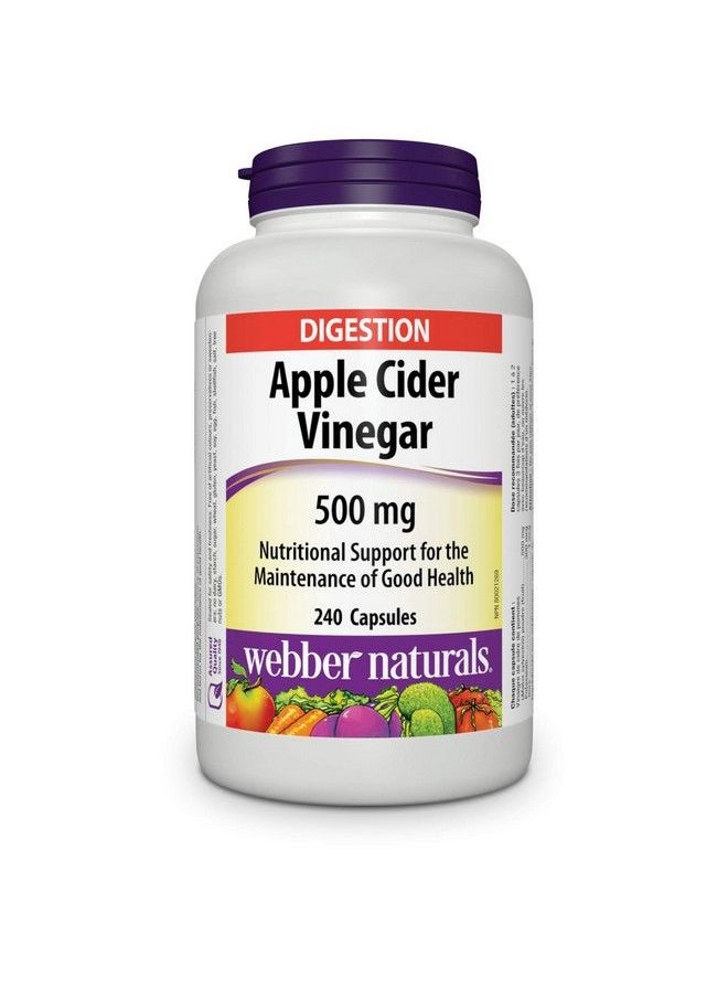 Webber naturals - Apple Cider Vinegar 500 Mg 240 Capsules - Image 1