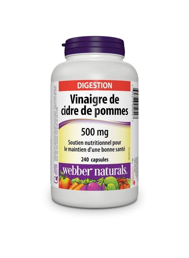 Webber naturals - Apple Cider Vinegar 500 Mg 240 Capsules - Image 1