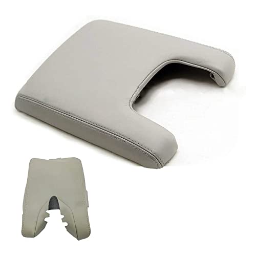 DSkoiph Center Console Lid Armrest Cover Leather Fit for 2009-2012 Acura TL Leather Part Only Gray - Image 1