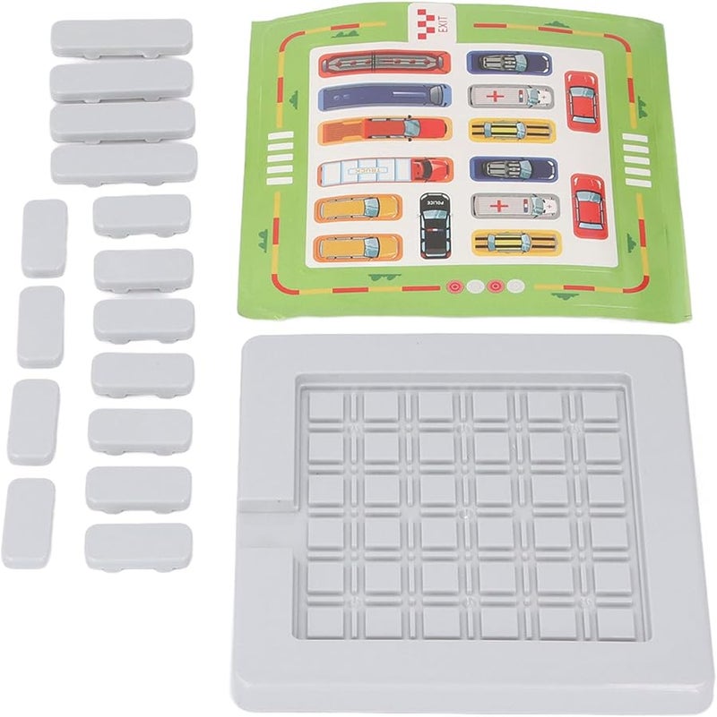 لعبة تدريب المنطق متاهة مواقف السيارات للأطفال لعبة لغز تعليمية مادة خشبية متينة - Image 5