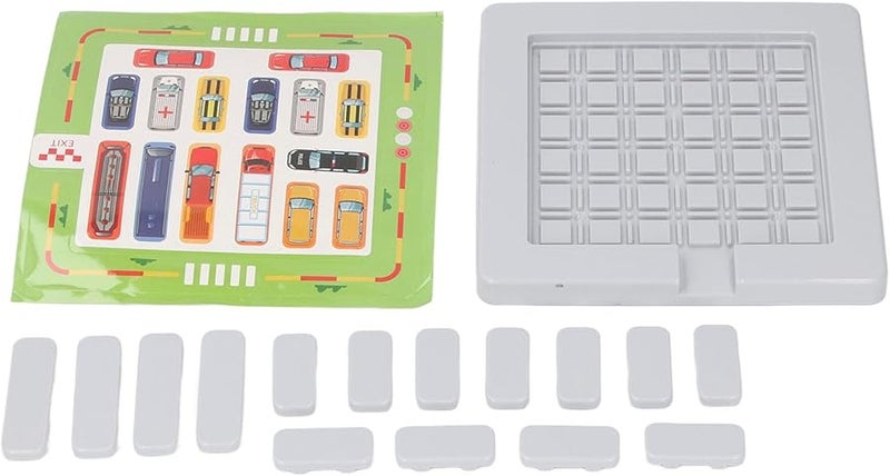 لعبة تدريب المنطق متاهة مواقف السيارات للأطفال لعبة لغز تعليمية مادة خشبية متينة - Image 1