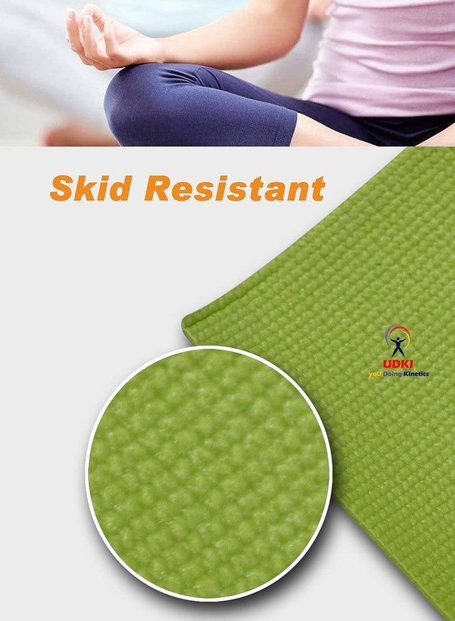 UDKI Non-Skid Professional Yoga Mat with Cover Bag(Assorted Colour) for Men & Women | Textured Layer | Durable Indoor/Outdoor Exercise & Fitness Accessories | Home & Gym Workout | Grey, 6mm Cushioning - Image 5