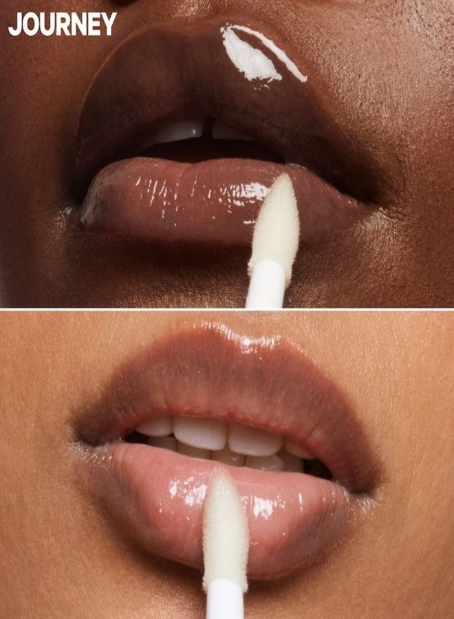 ميلك ميكب ملمع شفاه زيتي مرطب غير لزج من ميلك ميك أب أوديسي - رحلة (شفاف) 6.5 مل - زيت مرطب نباتي للشفاه - Image 2