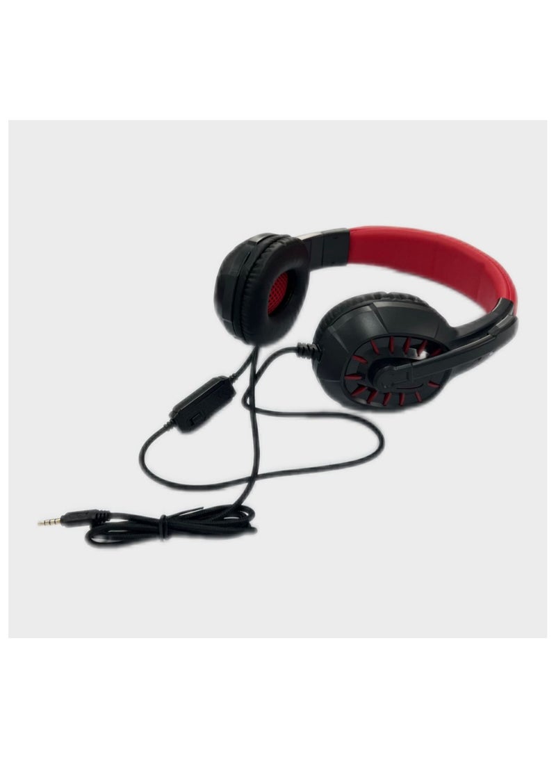 wired red color headset from Pro Yard