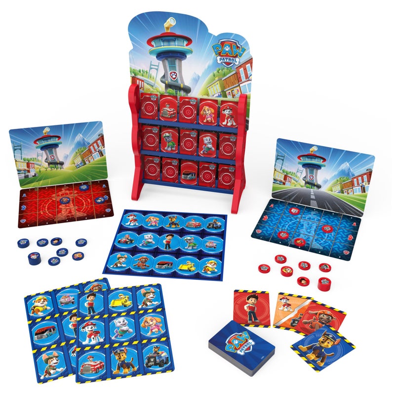 Spin Master Games PAW Patrol, Games HQ Board Games for Kids Checkers Tic Tac Toe Memory Match Bingo Go Fish Card Games PAW Patrol Toys, for Preschoolers Ages 4 and up - Image 1