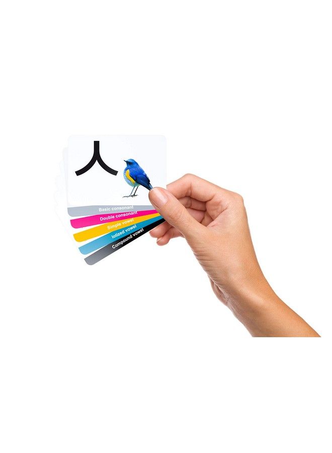 Briston 41 Korean Alphabet Hangul Flash Cards Educational Language Learning Resource With Pictures For Memory & Sight Words Fun Game Play Grade School Classroom Or Homeschool Supplies Briston Brand - Image 3