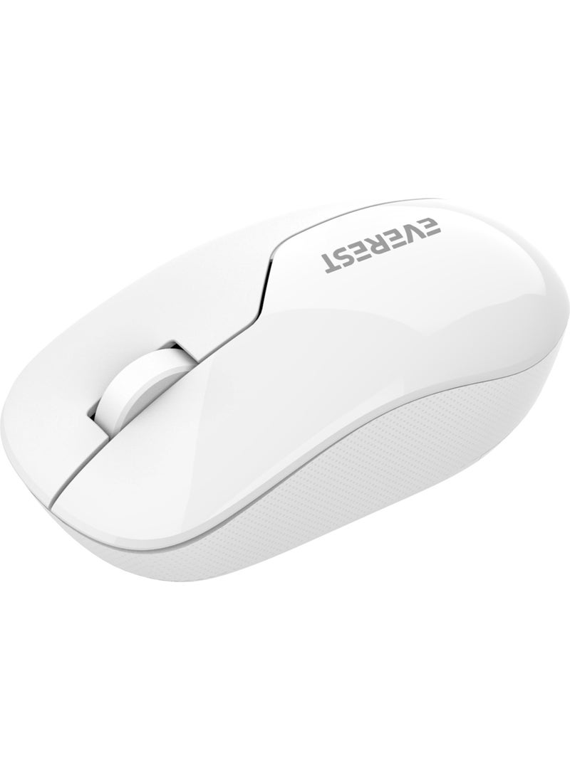 Everest SMW-973 USB White 2.4ghz Wireless Mouse  - Image 4