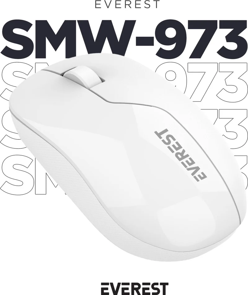 Everest SMW-973 USB White 2.4ghz Wireless Mouse