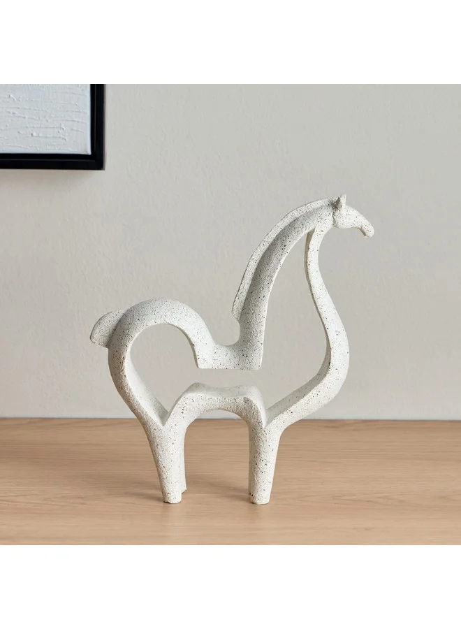 Home Box Wren Polyresin Abstract Horse Accent 20 x 21.5 x 4.5 cm