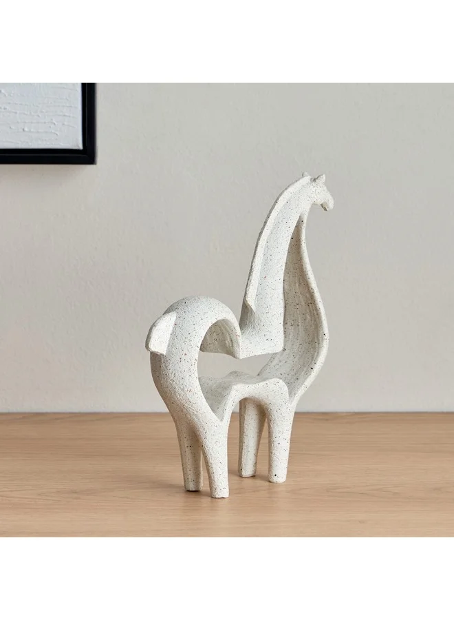 Home Box Wren Polyresin Abstract Horse Accent 20 x 21.5 x 4.5 cm