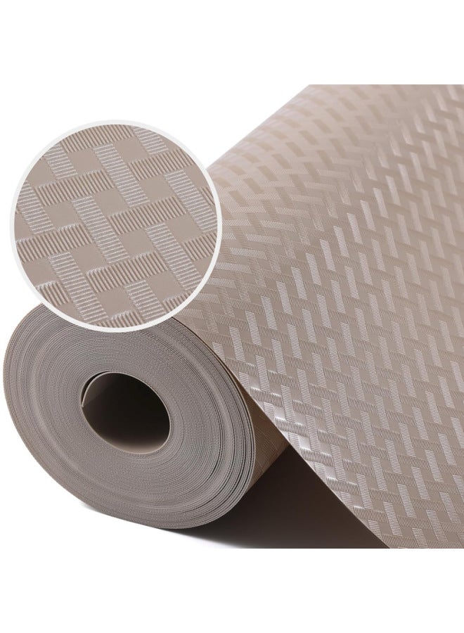 EVA Table Mat Waterproof Non-slip Thickened Drawer Mat Heat Insulated Transparent Cuttable Wardrobe Mat Cabinet Mat Paper Shoe Cabinet Mat-Color:Brown Slanted Plaid-Specifications:30*100cm - Image 1