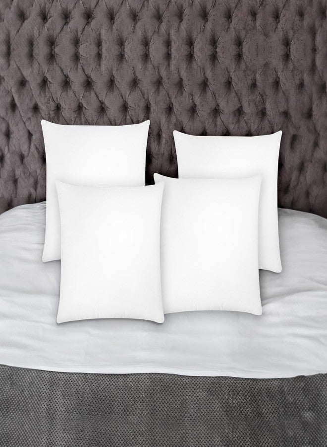 Covers & All Throw Pillow Inserts Only Pack of 4, Durable Soft Square 20 x 20 Inches 65 GSM Non-Woven Fabric with 15D Silicon Fiber Filling, Universal uses for Home Decor Office Indoor Outdoor - Image 4