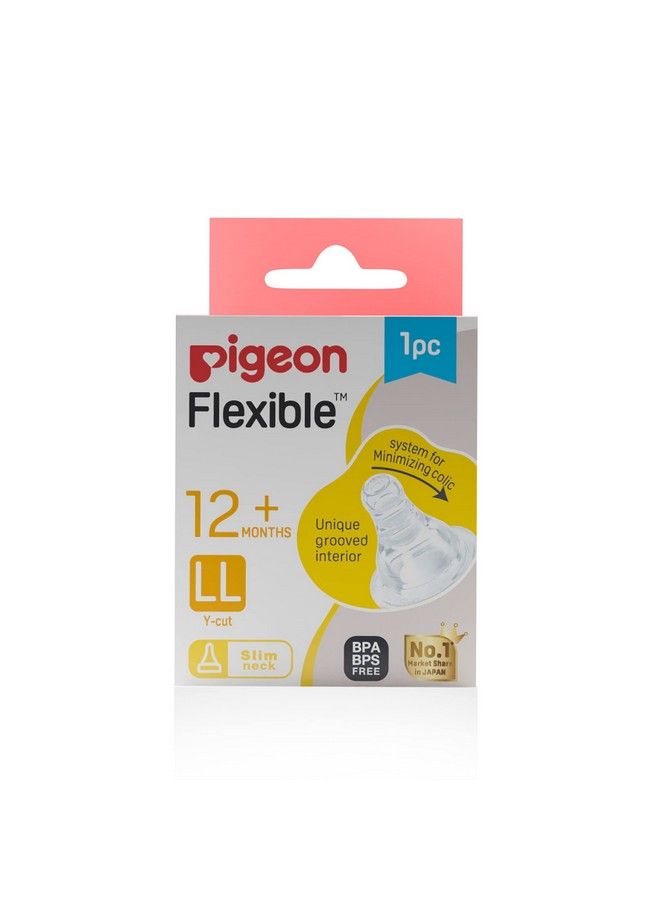 pigeon Peristaltic Nipple Ll Y Cutfor 12+ Month Babiesbps Freebpa Free  - Image 1