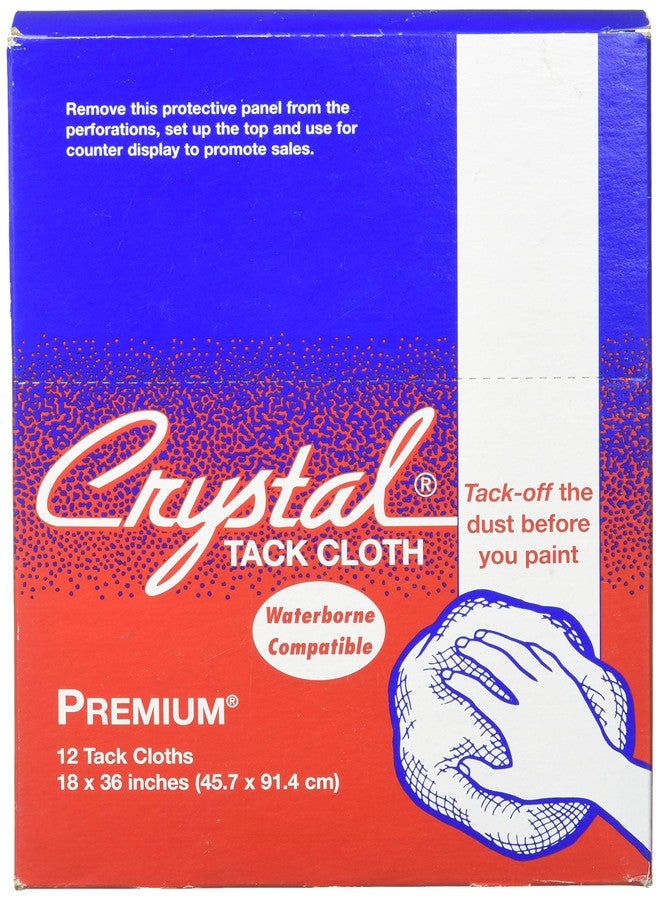 Bond Premium Tack Cloths, Bond Crystal Brand 18" x 36" 12 Cloths Per Box - Image 1