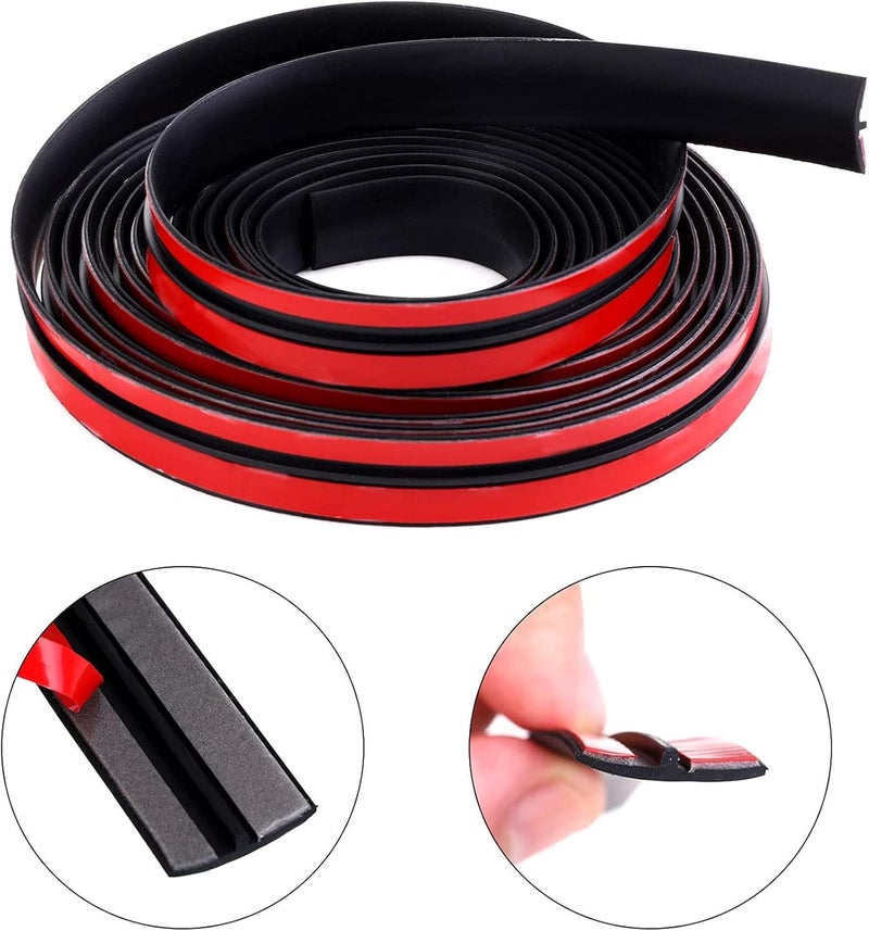 ELECDON Car Sealing Strip of Windshield Weather Rubber Sealing Car Front Windshield Strip T Shape Sealing Strip Automotive Door Sealing Strip for Car Truck Door Window Decor (19 Feet) - Image 5