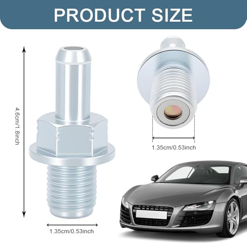 Rebvugr PCV Valve, Automobile Crankcase Ventilation Valves, Positive Crankcase Ventilation Replacement with Washer Compatible with Honda CRV Accord Civic ILX, Replace OEM# 17130PNDA01, 17130RBBA01 - Image 2