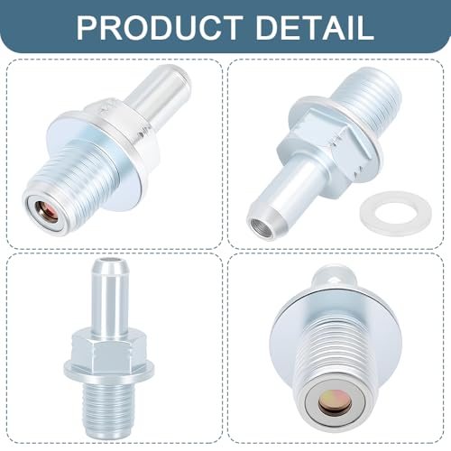 Rebvugr PCV Valve, Automobile Crankcase Ventilation Valves, Positive Crankcase Ventilation Replacement with Washer Compatible with Honda CRV Accord Civic ILX, Replace OEM# 17130PNDA01, 17130RBBA01 - Image 3