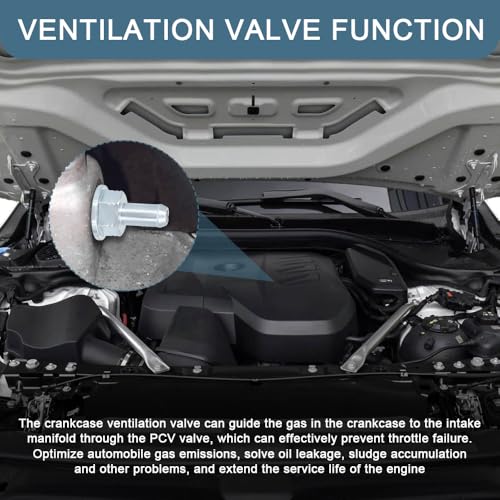 Rebvugr PCV Valve, Automobile Crankcase Ventilation Valves, Positive Crankcase Ventilation Replacement with Washer Compatible with Honda CRV Accord Civic ILX, Replace OEM# 17130PNDA01, 17130RBBA01 - Image 4