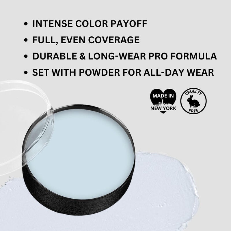 Mehron Makeup Color Cups | Stage, Foundation, Face Paint, Body Paint, Halloween | Greasepaint .5 oz (14 g) (Moonlight White) - Image 3