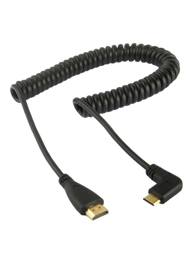 نيبمينينت كابل HDMI ملفوف ذكر إلى 60سنتيمتر أسود - Image 1
