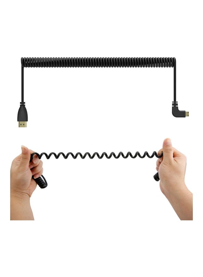 نيبمينينت كابل HDMI ملفوف ذكر إلى 60سنتيمتر أسود - Image 4