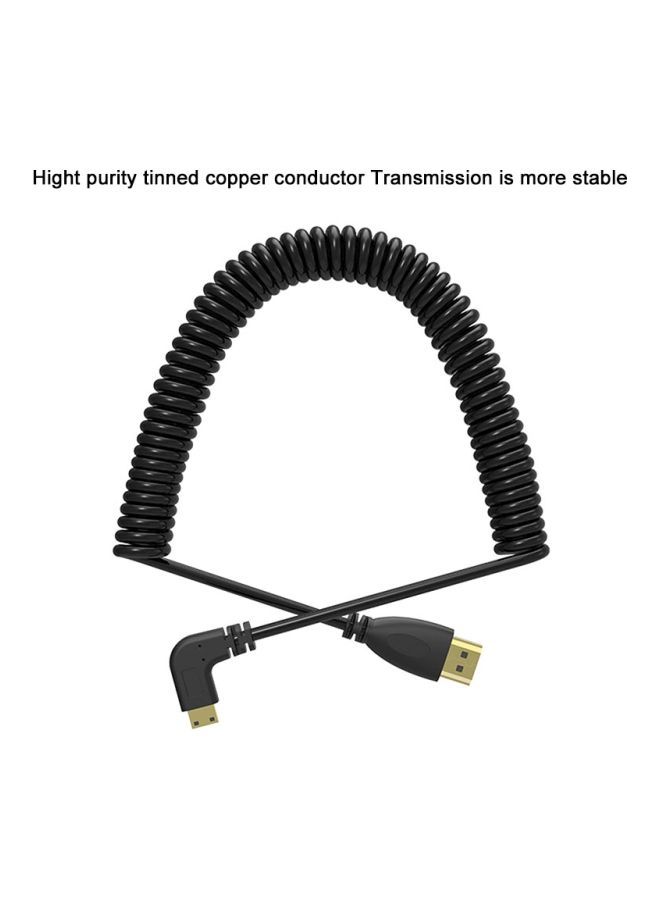 نيبمينينت كابل HDMI ملفوف ذكر إلى 60سنتيمتر أسود - Image 3