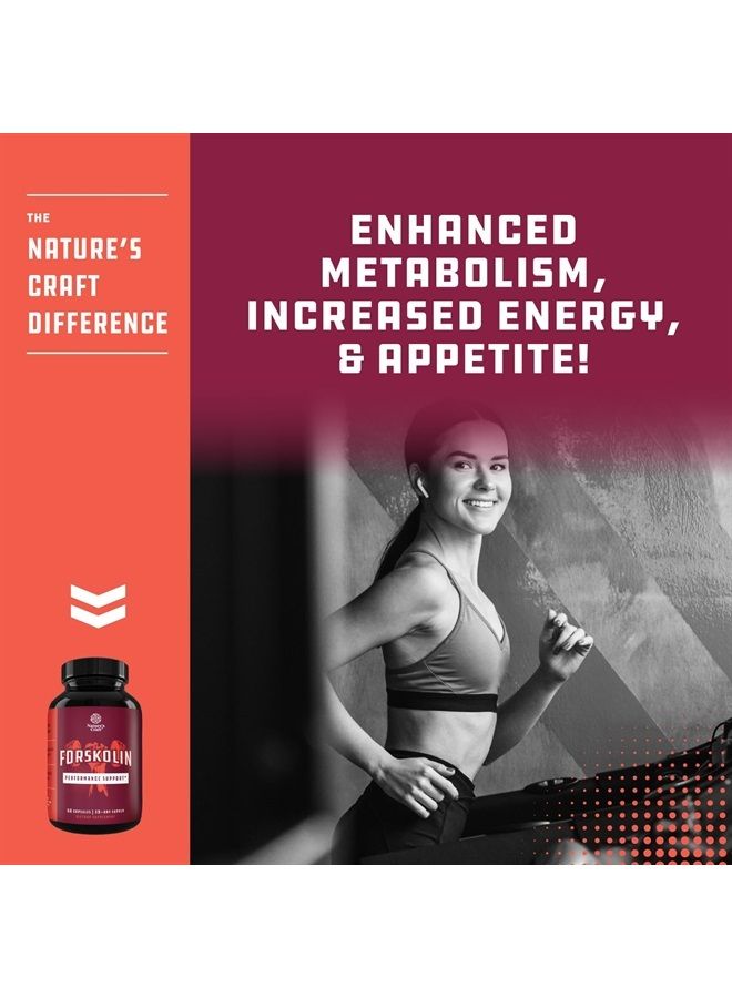 Forskolin Weight Loss Supplement for Men & Women Pure Coleus Forskohlii Extract Diet Pills Fat Burner Capsules Natural Appetite Suppressant Metabolism Booster Extra Strength