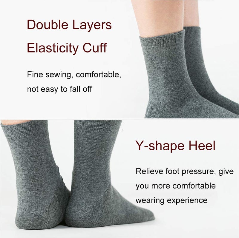 UBUMO Men's Flip Flop Socks Tabi Split Toe Geta Wicking Cotton Pack of 4 - Image 4