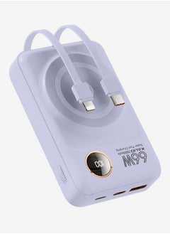 KALIO 2Packs Power Bank Fast Charging 20000mAh Magsafe 66W for Lightning and Type-C Devices, Mobile Phones, Tablets / Purple  - Image 2