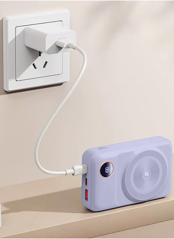 KALIO - 2Packs Power Bank Fast Charging 20000mAh Magsafe 66W for Lightning and Type-C Devices, Mobile Phones, Tablets / Purple - Image 1