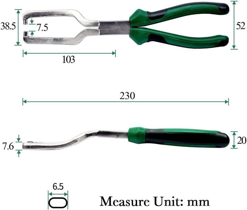 PERFECT TECH 9 Inches Fuel Line Plier Filter Callipers Petrol Hose Pipe Clamp Clip Quick Disconnect Release Removal Tool for Car Auto Maintenance Multicolour - Image 4