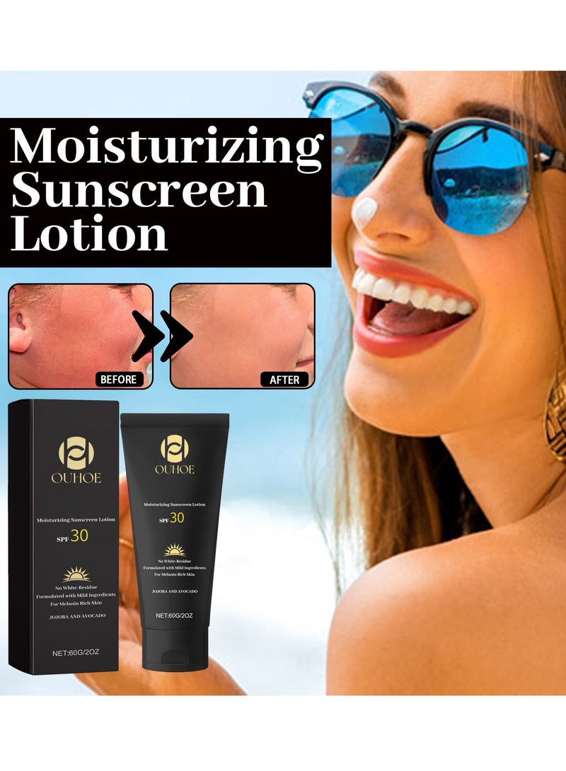 OUHOE Moisturizing Sunscreen Lotion for Sunscreen Whitening Sun Cream SPF++ UVB - Image 1