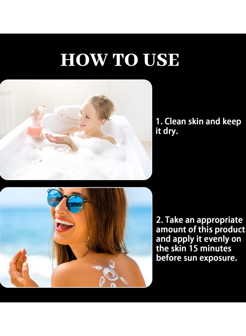 OUHOE Moisturizing Sunscreen Lotion for Sunscreen Whitening Sun Cream SPF++ UVB - Image 5
