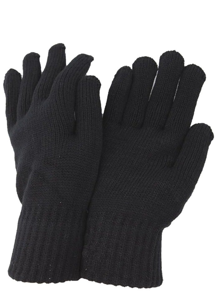 Winter Gloves Pair (One Size) (Black) 