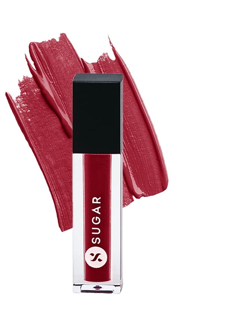 شوجر كوزماتيكس أحمر الشفاه السائل سمدج مي نوت ميني من شوجر للنساء، 1.1 مل - 10 دروب ديد ريد - Image 1