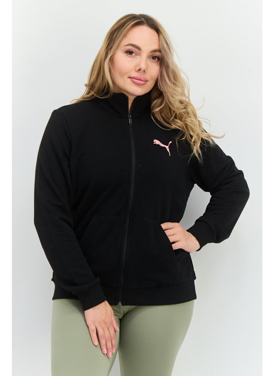 PUMA Women Regular Fit Long Sleeves Outdoor Sweatshirt, Black  - Image 1