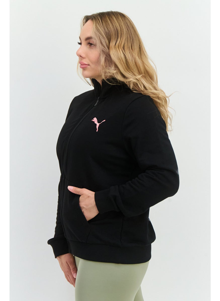 PUMA Women Regular Fit Long Sleeves Outdoor Sweatshirt, Black  - Image 2
