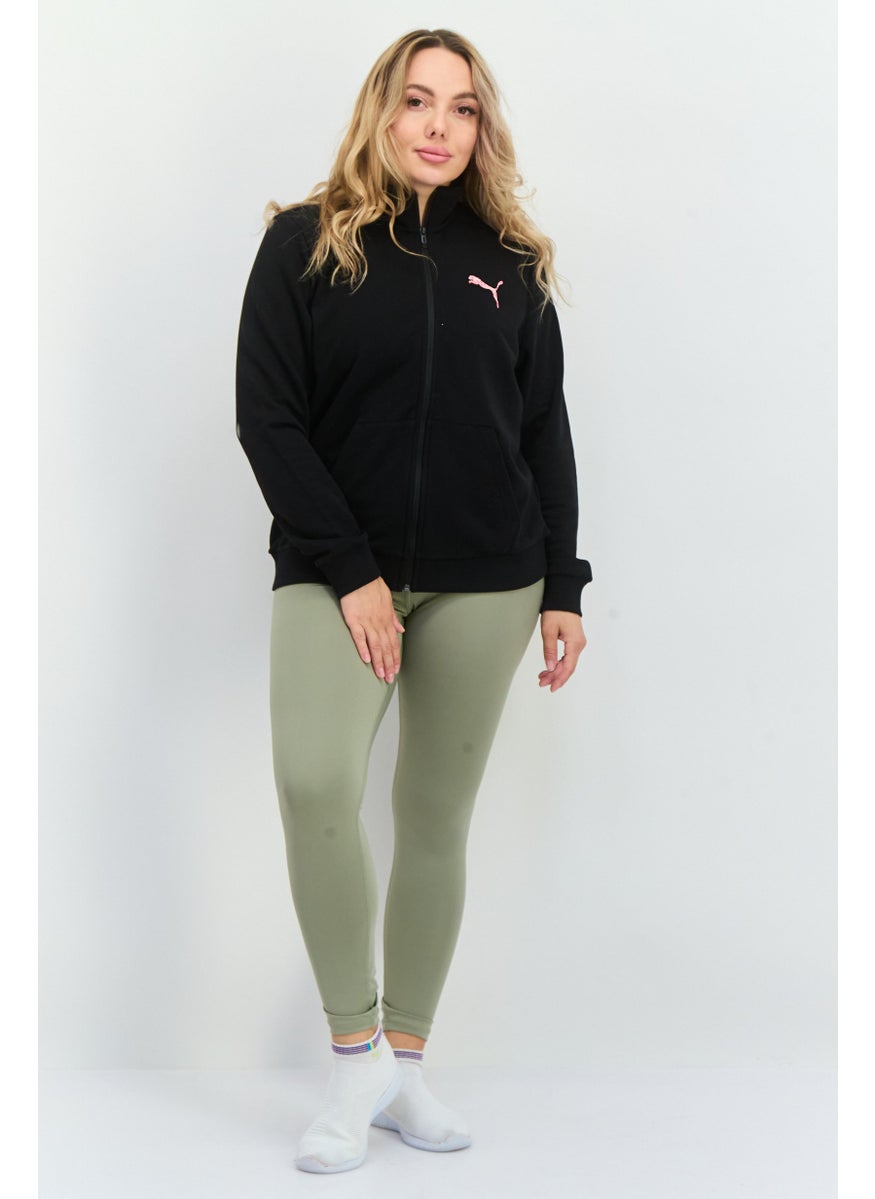 PUMA Women Regular Fit Long Sleeves Outdoor Sweatshirt, Black  - Image 4