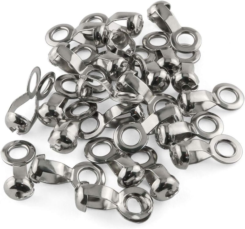Eoutstanding 20 pcs Ball Chain Pull Loop Connectors Stainless Steel Bead Chain with Great Pulling Force and Rustproof, 4.5mm - Image 1