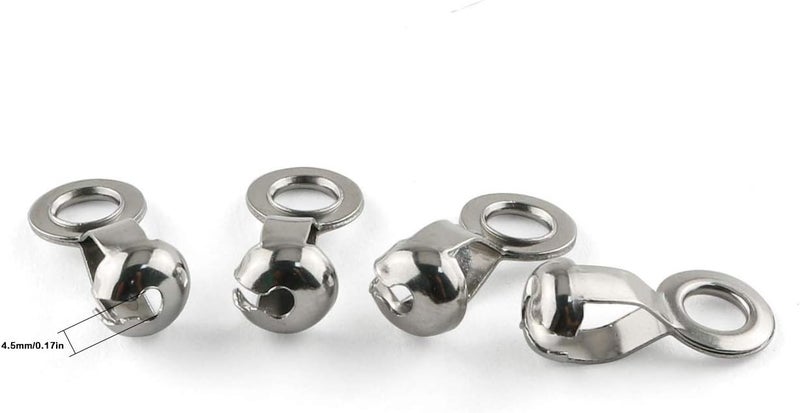 Eoutstanding 20 pcs Ball Chain Pull Loop Connectors Stainless Steel Bead Chain with Great Pulling Force and Rustproof, 4.5mm - Image 4