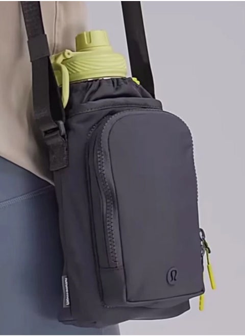 Water Bottle Crossbody with Front Pocket 2L