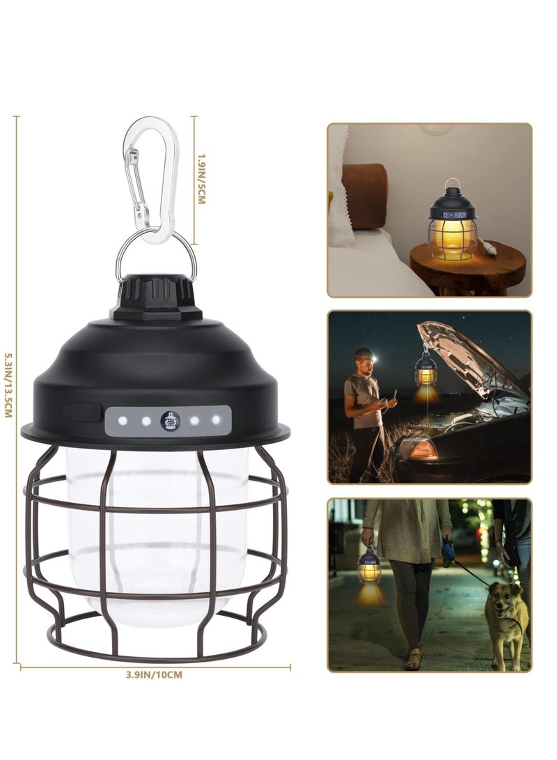 KASTWAVE LED Camping Light Rechargeable Portable Tent Light with Clip Hook 3 Light Mode IPX4 Waterproof Perfect Lantern Flashlight Hurricane Emergency Survival Pack Hiking Fishing Home - Image 2