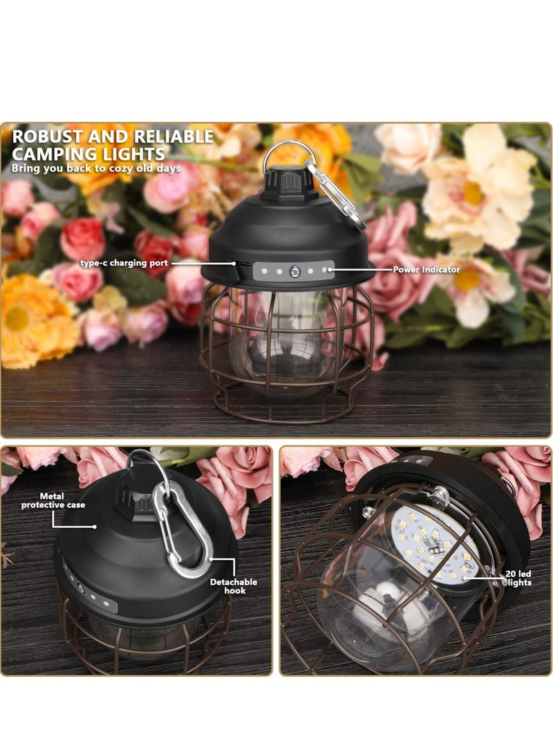 KASTWAVE LED Camping Light Rechargeable Portable Tent Light with Clip Hook 3 Light Mode IPX4 Waterproof Perfect Lantern Flashlight Hurricane Emergency Survival Pack Hiking Fishing Home - Image 5