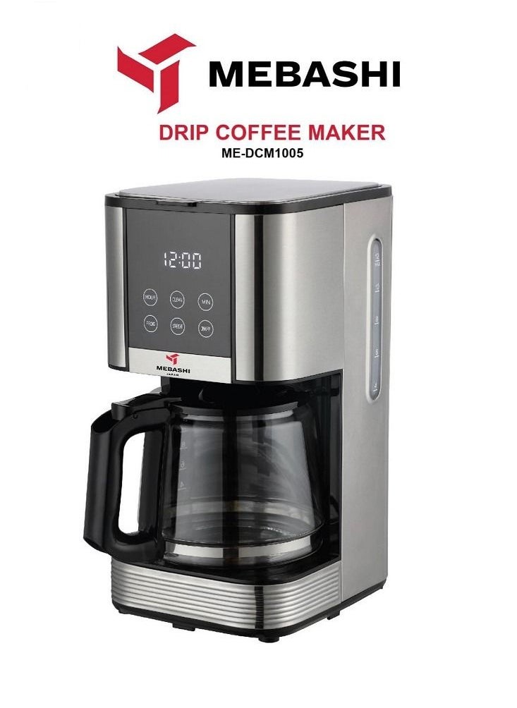 Mebashi Drip Coffee Maker With Touch Control 1.2L 1000W 
