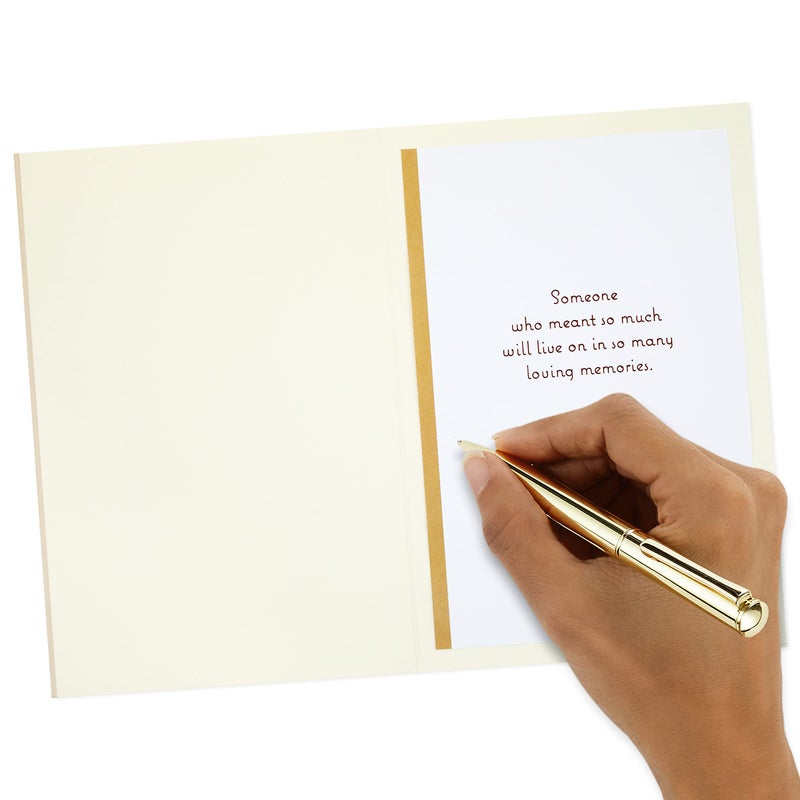 Hallmark Sympathy Card (Remembered with Love) - Image 5